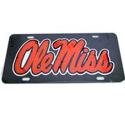 BLUE RED OLE MISS TAG