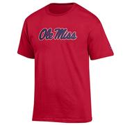 SCRIPT OLE MISS BASIC SHORT SLEEVE TEE