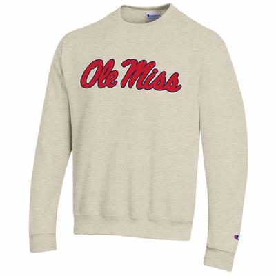 SCRIPT OM POWERBLEND FLEECE CREW OATMEAL