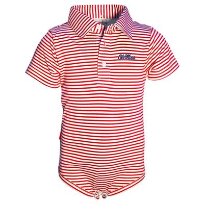 CARSON BOYS COTTON ONESIE RED