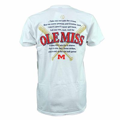 SS OLE MISS TAKE ME OUT TEE WHITE