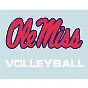 5IN OLE MISS VOLLEYBALL DECAL