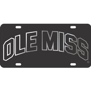 LASER BLACK SILVER OM LICENSE PLATE