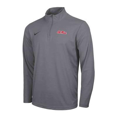 MENS INTENSITY QTR ZIP GUNSMOKE