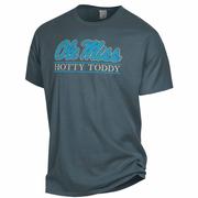 SS COMFORT WASH DISTRESSED OLE MISS HOTTY TODDY BAR TEE