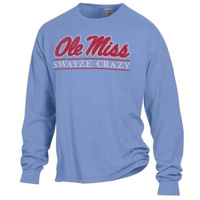 LS COMFORT WASH OM SWAYZE BAR TEE PORCH_BLUE