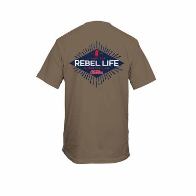 OLE MISS LIVING THE LIFE SS TEE