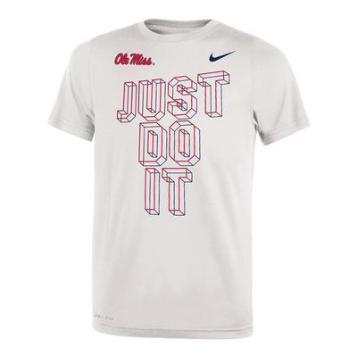 OLE MISS JUST DO IT DRI-FIT LEGEND 2.O YOUTH SS TEE