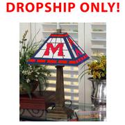 OLE MISS STAINED GLASS MISSION STYLE LAMP