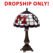 OLE MISS STAINED GLASS TIFFANY TABLE LAMP