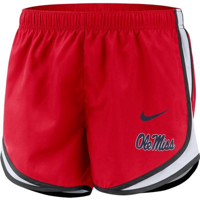 NIKE OLE MISS TEMP SHORTS RED