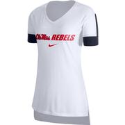 OLE MISS VNECK DRY TOP
