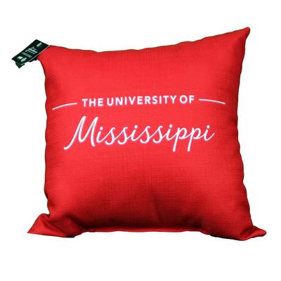OLE MISS 18X18 INDOOR SUBLIMATED PILLOW