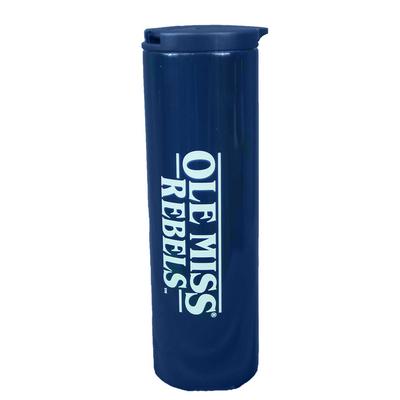 OLE MISS REBELS MILLBURY TRAVEL TUMBLER NAVY