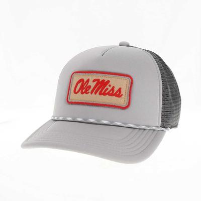 OLE MISS THE ATTENDANT LAGUNA TRUCKER ADJ CAP GREY