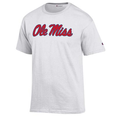 SCRIPT OLE MISS BASIC SHORT SLEEVE TEE