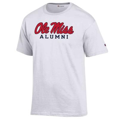 SS SCRIPT OLE MISS ALUMNI BASIC TEE WHITE