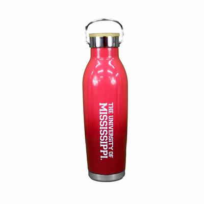 UNIVERSITY OF MISSISSIPPI H2GO WAVE OMBRE SPORT BOTTLE RED