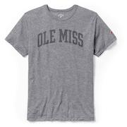 OLE MISS BLOCK ARCHED GHOST PRINT VICTORY FALLS TEE