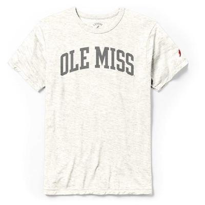 OLE MISS BLOCK ARCHED GHOST PRINT VICTORY FALLS TEE SAND