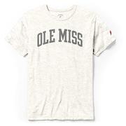 OLE MISS BLOCK ARCHED GHOST PRINT VICTORY FALLS TEE