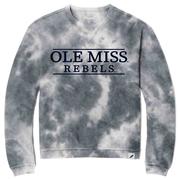 OLE MISS REBELS TIE DYE TIMBER CORDED CREW