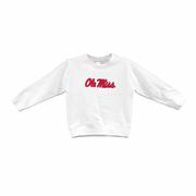 SCRIPT OLE MISS TODDLER FLEECE CREW