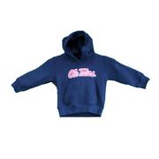 SCRIPT OLE MISS TODDLER HOODED FLEECE TOP