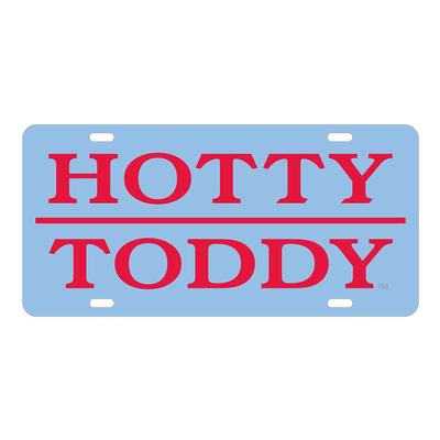 LASER HOTTY TODDY LICENSE PLATE PBLUE_RED