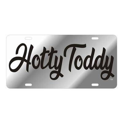 LASER HOTTY TODDY SCRIPT LICENSE PLATE SIL_BLACK