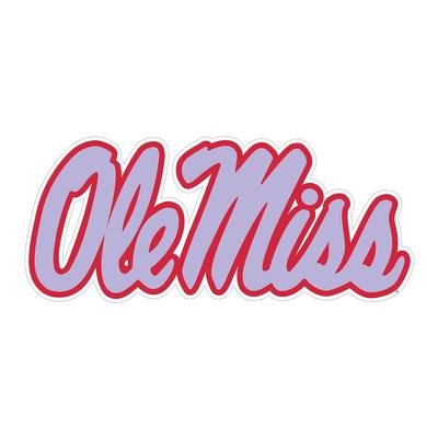 12 INCH OLE MISS DECAL RED_PBLUE