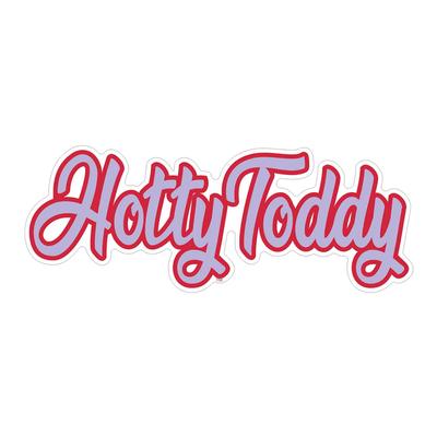 12 INCH SCRIPT HOTTY TODDY DECAL RED_PBLUE
