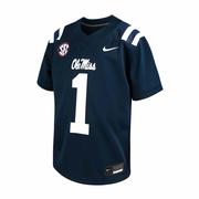 KIDS OLE MISS SEC NO 1 FOOTBALL JERSEY