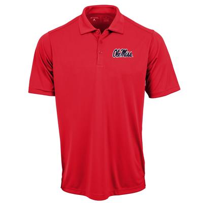 SCRIPT OLE MISS SS TRIBUTE POLO DARK_RED