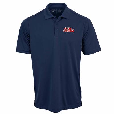 SCRIPT OLE MISS SS TRIBUTE POLO NAVY