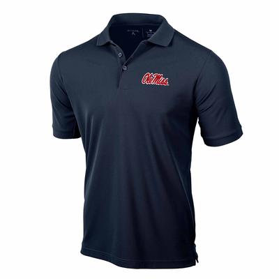 SCRIPT OLE MISS LEGACY PIQUE SS POLO NAVY
