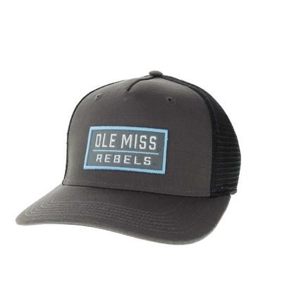 OLE MISS ROADIE TRUCKER CAP CHARCOAL