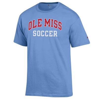 OLE MISS SOCCER SS BASIC TEE LIGHT_BLUE