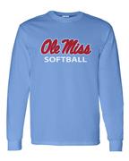 SCRIPT OLE MISS SOFTBALL LS TEE