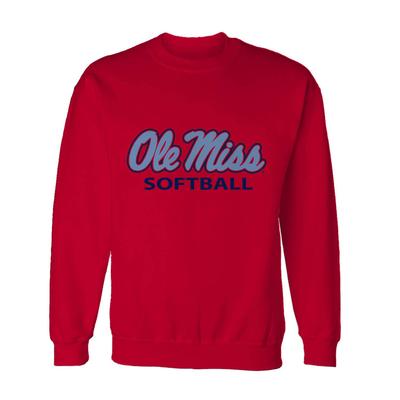CLEARANCE YOUTH OLE MISS SOFTBALL CREW RED