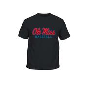 YOUTH SS OLE MISS BASEBALL TEE