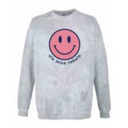 OLE MISS REBELS COMFORT COLORS COLOR BLAST CREW NECK SWEATSHIRT