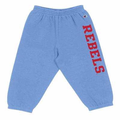 REBELS CHAMPION INFANT FLEECE PANTS CAROLINA_BLUE