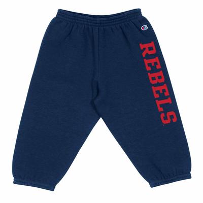 REBELS CHAMPION TODDLER FLEECE PANTS NAVY