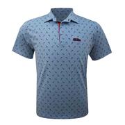 OLE MISS BAMBOO CHARCOAL MANHATTAN POLO