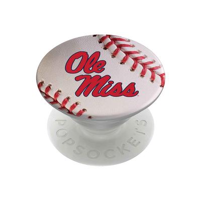 OLE MISS BASEBALL POP SOCKET WHITE