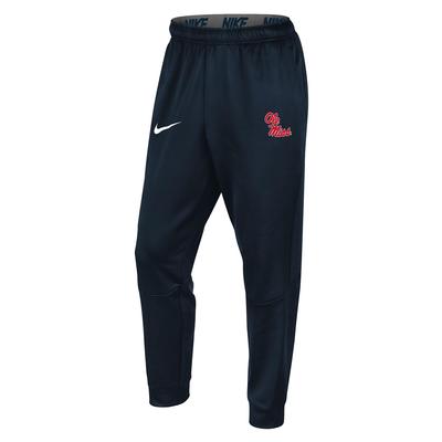 OLE MISS THERMA TAPERED PANT NAVY