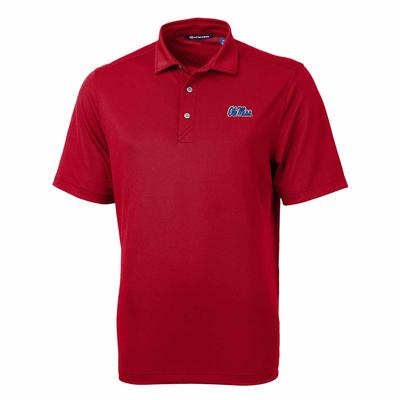 SCRIPT OLE MISS VIRTUE ECO PIQUE RECYCLED SS POLO CARDINAL_RED