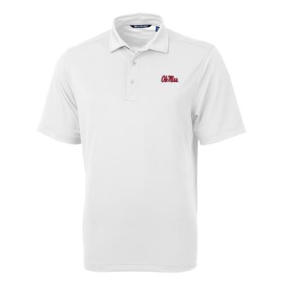 SCRIPT OLE MISS VIRTUE ECO PIQUE RECYCLED SS POLO WHITE