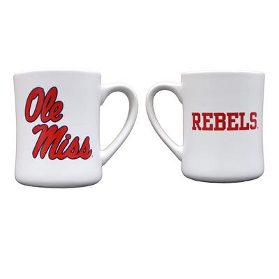 16OZ OLE MISS REBELS DINNER MUG WHITE